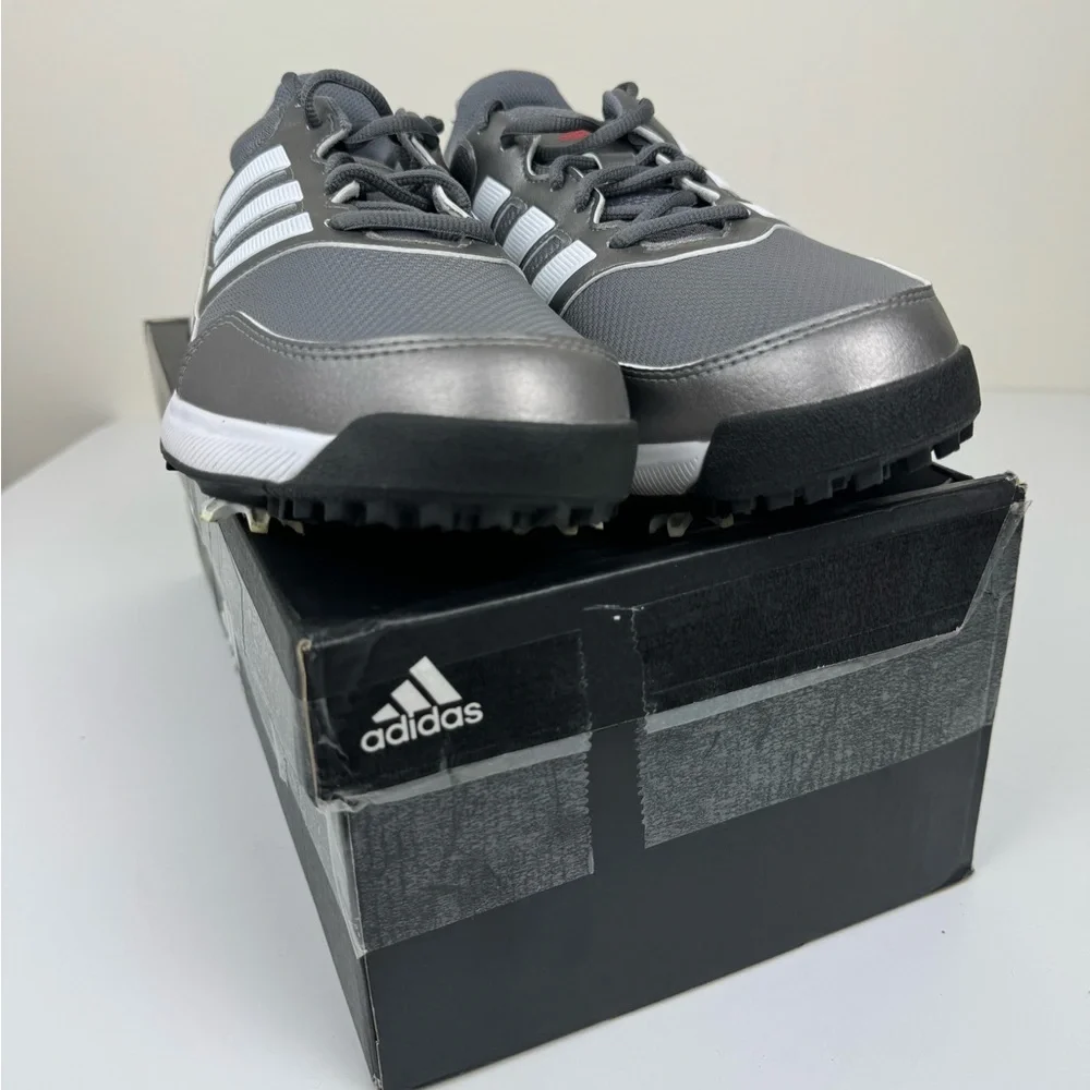 Adidas Tech Response 2.0 Iron White Scarlet Mens Wide‎ Width Golf Shoes EE9420